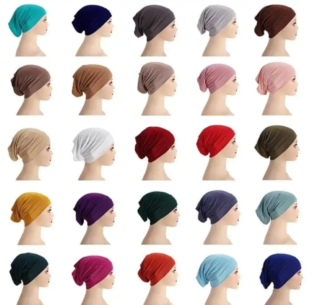 Pack Of 12 PCS Hijab Tube Cap Under Scarf Hijab Cap-Head Cover Inner Caps Women Muslim Inner Hijabs Cap Underscarf Hijab for Girls