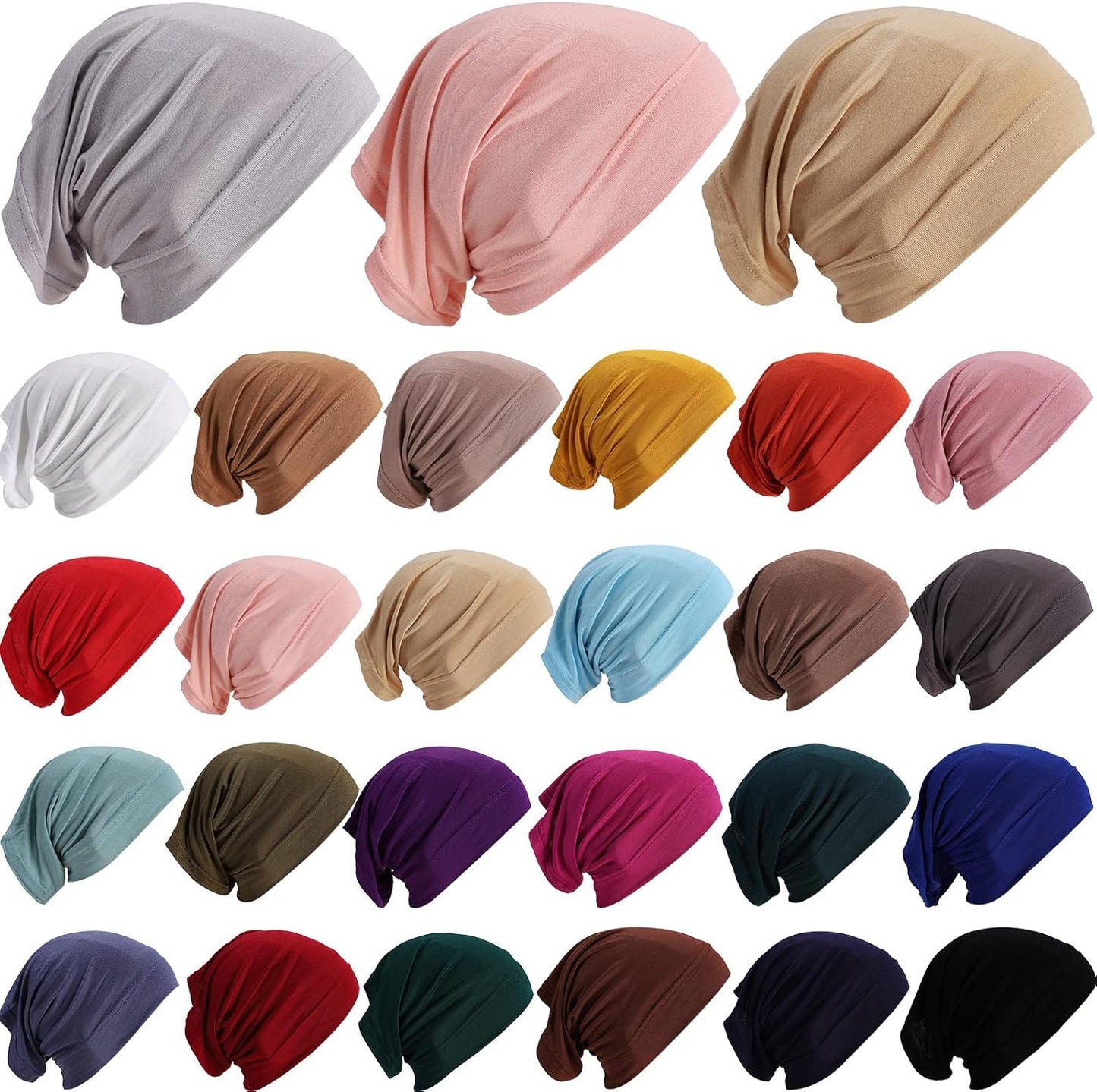 Pack Of 12 PCS Hijab Tube Cap Under Scarf Hijab Cap-Head Cover Inner Caps Women Muslim Inner Hijabs Cap Underscarf Hijab for Girls